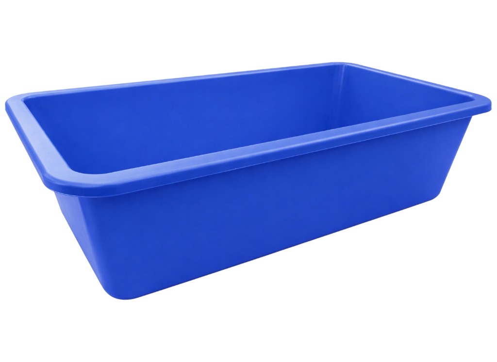 Корито господарське Консенсус, прямокутне, пластик, 55л, 82,5×46×20см, колір синій