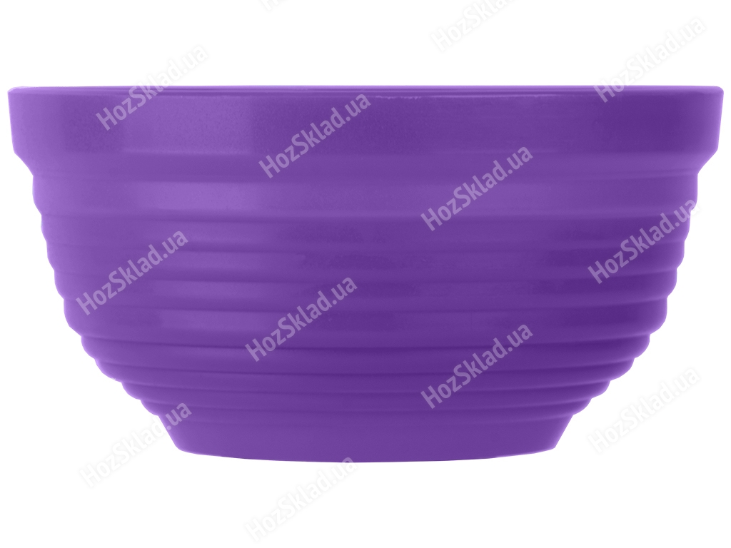 Горщик для квітів хвилястий 15см 0,6л (колір фіолетовий) Консенсус