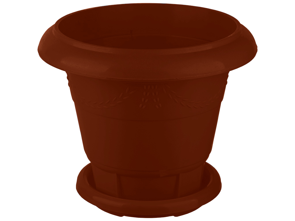 Горшок для цветов напольный №4 14л (цвет коричневый) Консенсус