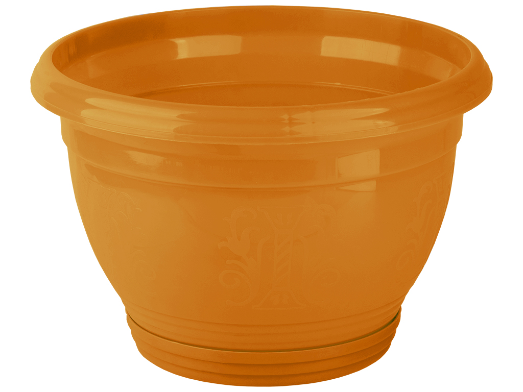 Горщик для квітів "Петунія" №1 230мм 3,5л (колір жовтий) Консенсус