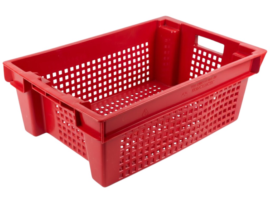 Ящик упаковочный Консенсус, пластик, 20×39×62см, цвет красный