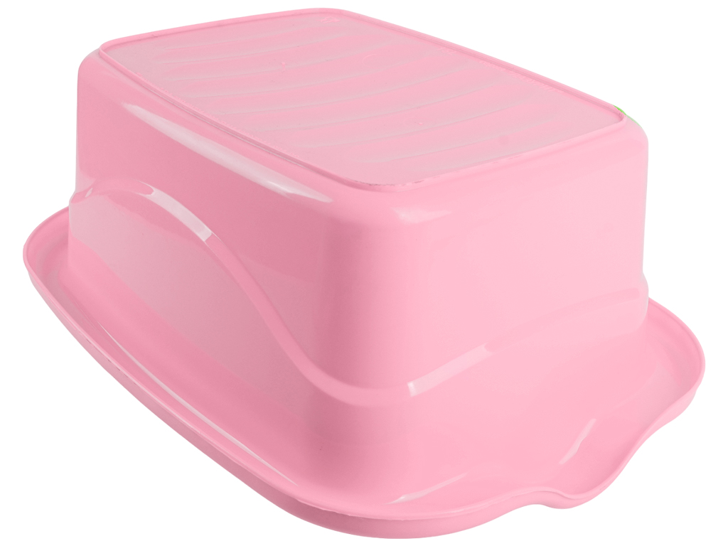 Таз прямокутний Лазурит Консенсус, 15л (Рожевий)