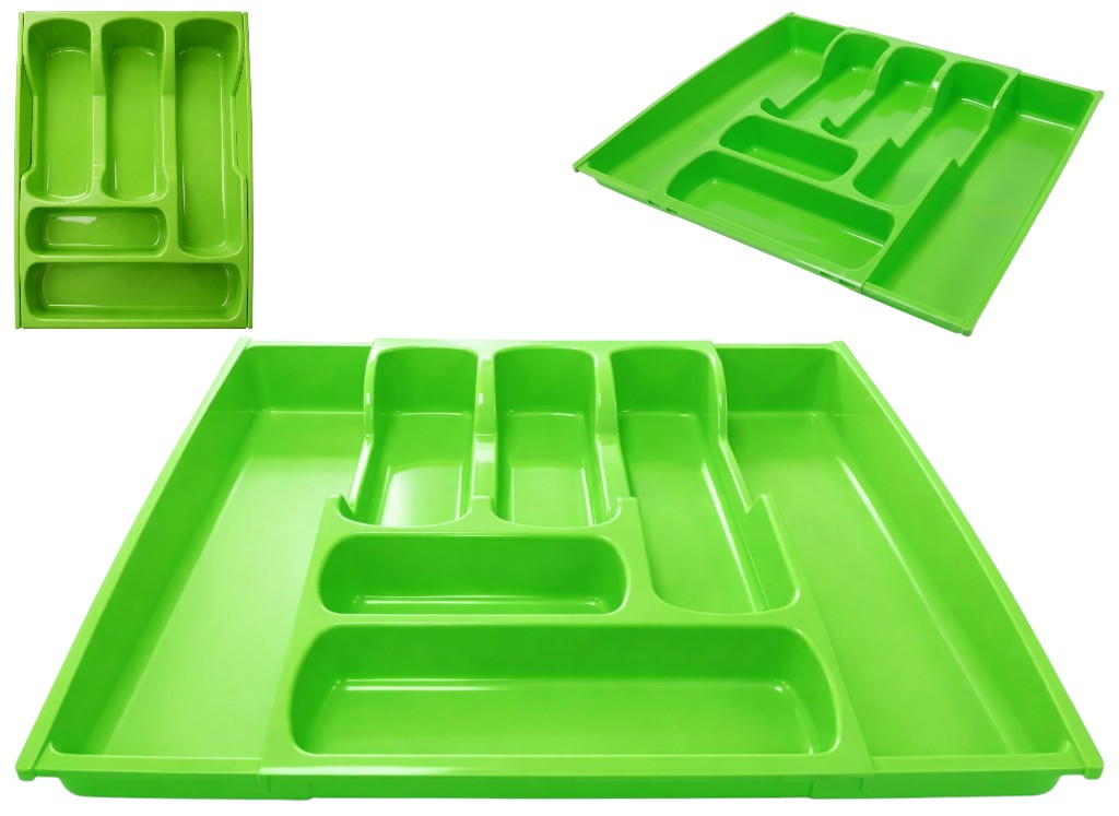 Лоток раздвижной Консенсус, для столовых приборов, пластик, 50×41,5см, цвет орифлейм