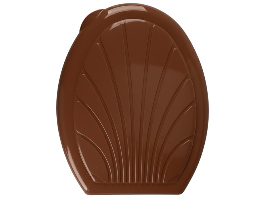 Сиденье для унитаза Люкс Консенсус, пластик, 40×37×4см, цвет коричневый