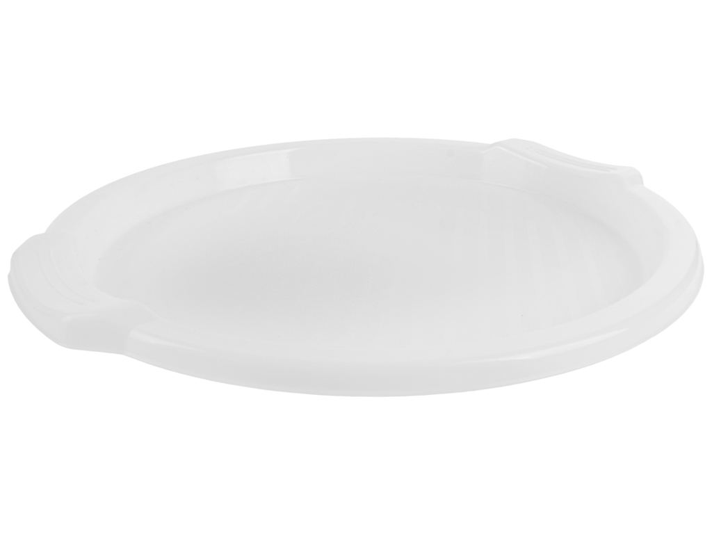 Поднос круглый с ручками Консенсус, D35см (Белый)