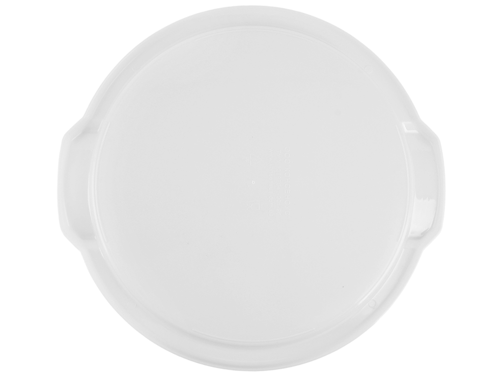 Поднос круглый с ручками Консенсус, D35см (Белый)