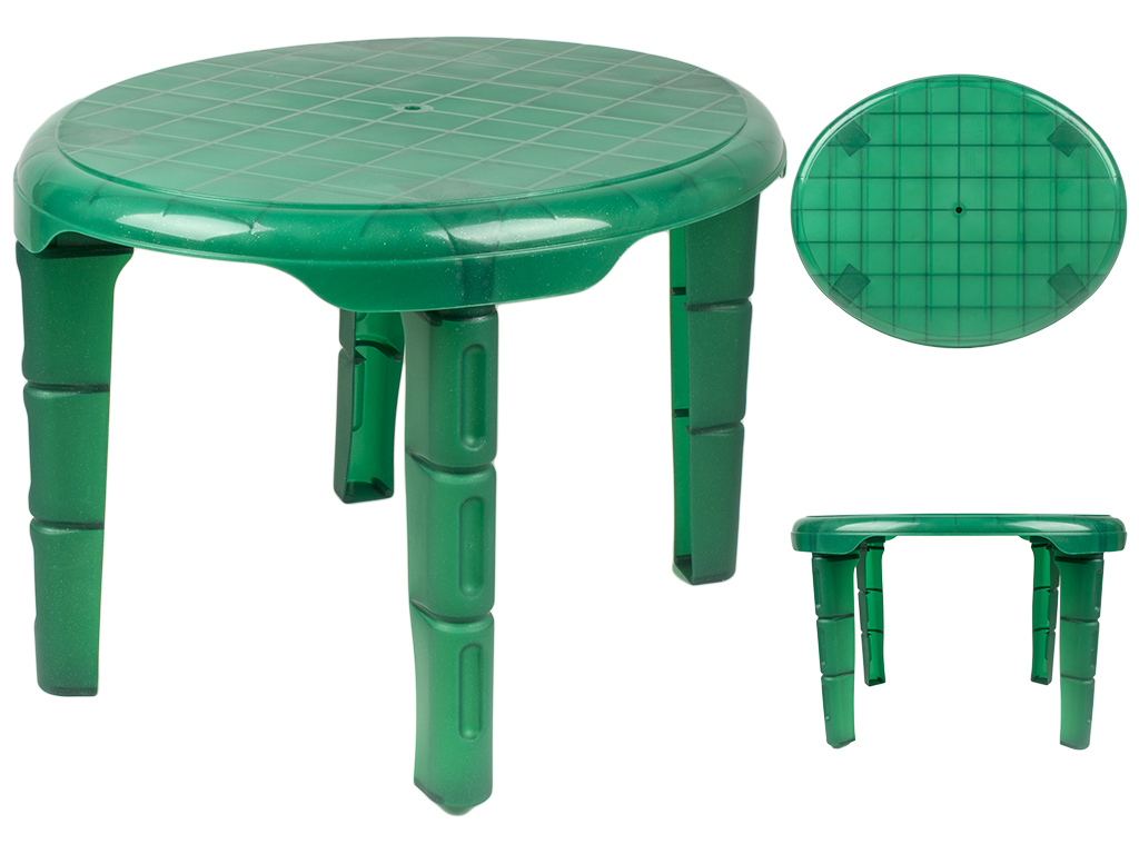 Стол детский овальный 76х41х47см (цвет зеленый) Консенсус