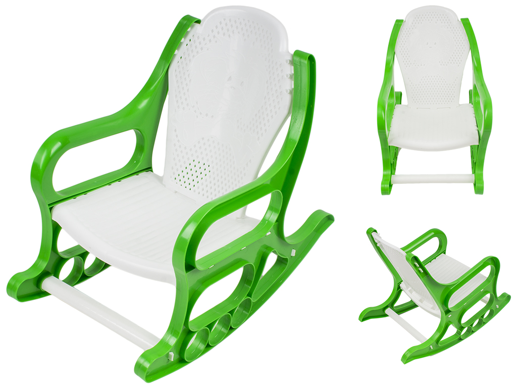 Кресло-качалка детское 57х36х48см (цвет зеленый) Консенсус