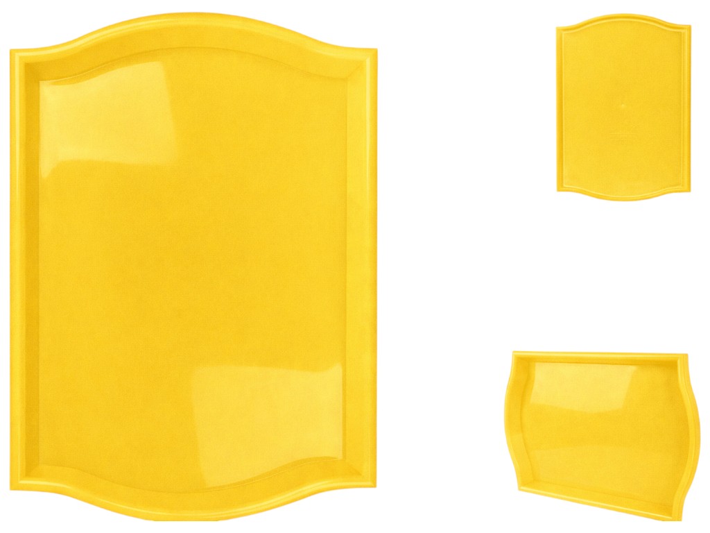 Піднос Консенсус, пластик, 50×35×4см, колір жовтий
