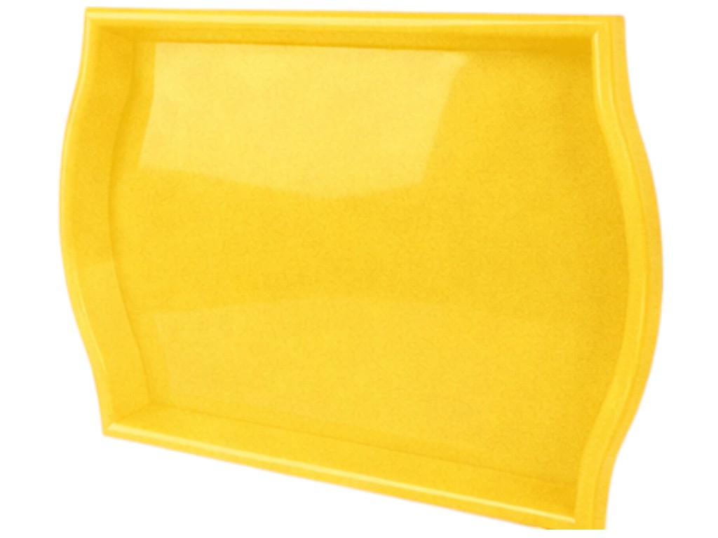 Піднос Консенсус, пластик, 50×35×4см, колір жовтий