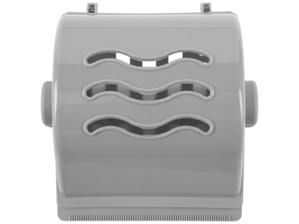 Держатель туалетной бумаги Консенсус, настенный, пластик, 15×15×30см, цвет металик