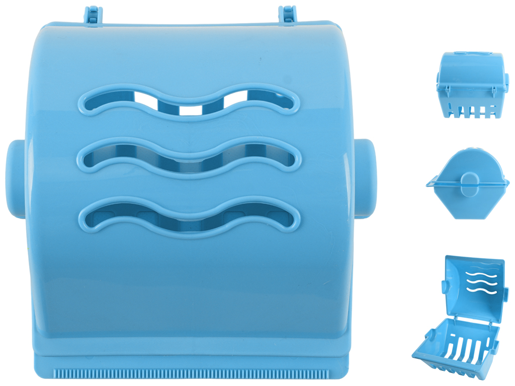 Держатель туалетной бумаги Консенсус, 15х15х30см (Голубой)