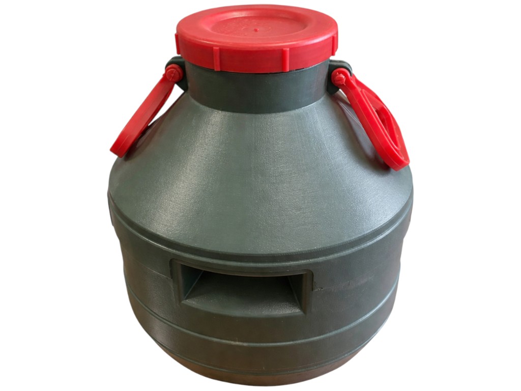 Бидон Консенсус, круглый, пластик, 25л, 15х41,5см, цвет черный