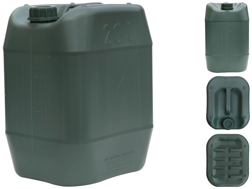 Канистра техническая Консенсус, пластик, 20л, 29×23×38см, цвет зеленый