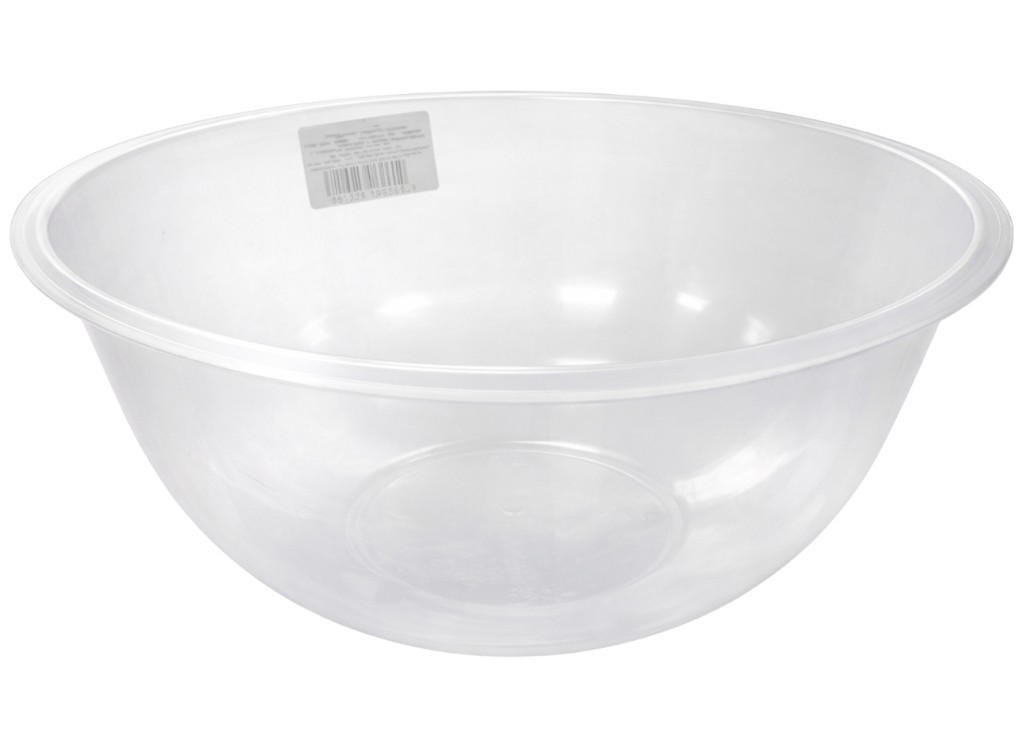 Миска кухонна Консенсус, пластик, 1,6л, 18×11,5см, колір прозорий
