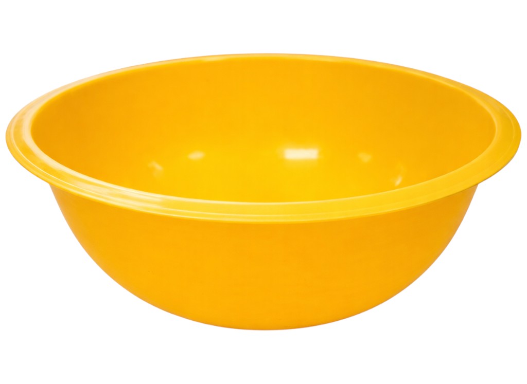 Миска кухонна Консенсус, пластик, 1,6 л, 18×11,5 см, колір жовтий