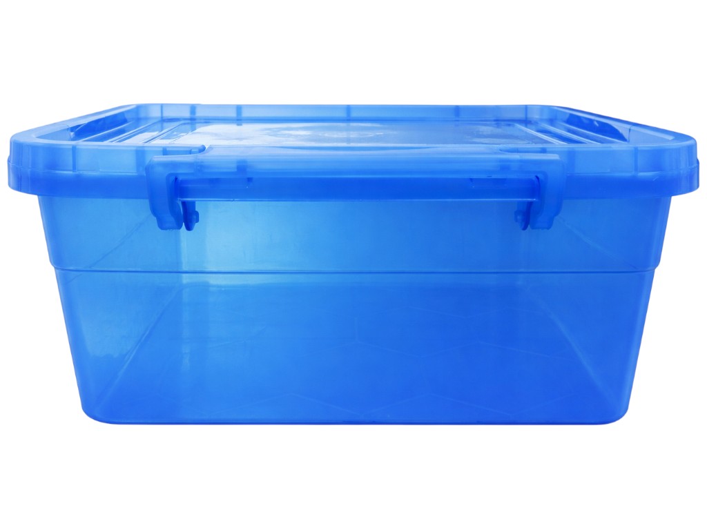 Контейнер для харчових продуктів Берлусконі прямокутний. пластик, 12л, 41х27х16, 5см, колір синій