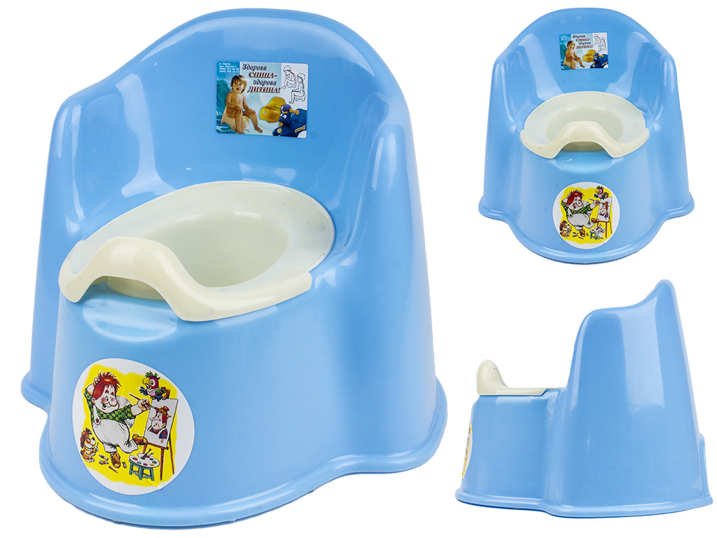 Горшок-кресло детский со съемной чашей (цвет голубой) Консенсус
