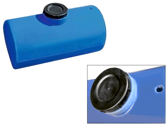 Емкость горизонтальная ОD - 60 л диаметр горловины 30см