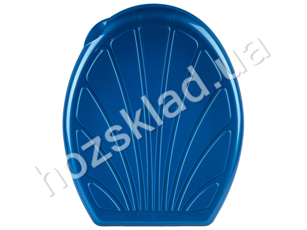 Сиденье для унитаза пластиковая Ромашка (цвет - синий) Efe plastics