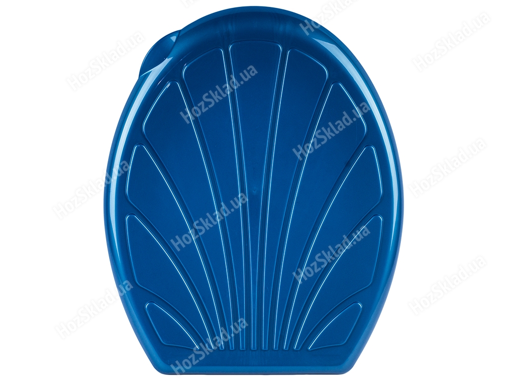 Сиденье для унитаза пластиковая Ромашка (цвет - синий) Efe plastics