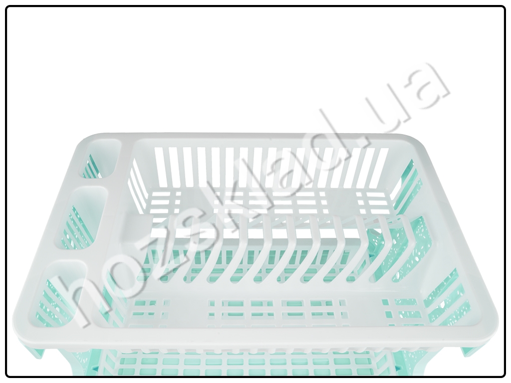 Сушилка для посуды Ажур (цвет - бирюзовый)  Efe plastics 42х28х28см