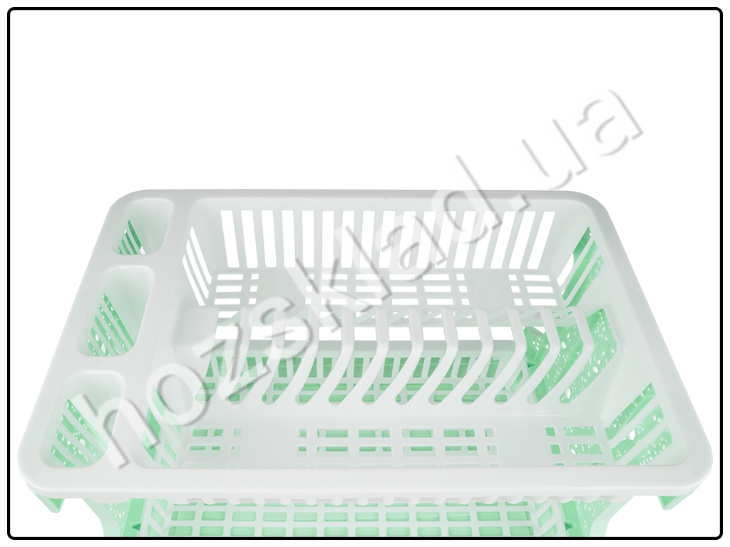 Сушилка для посуды Ажур (цвет - салатовый)  Efe plastics 42х28х28см