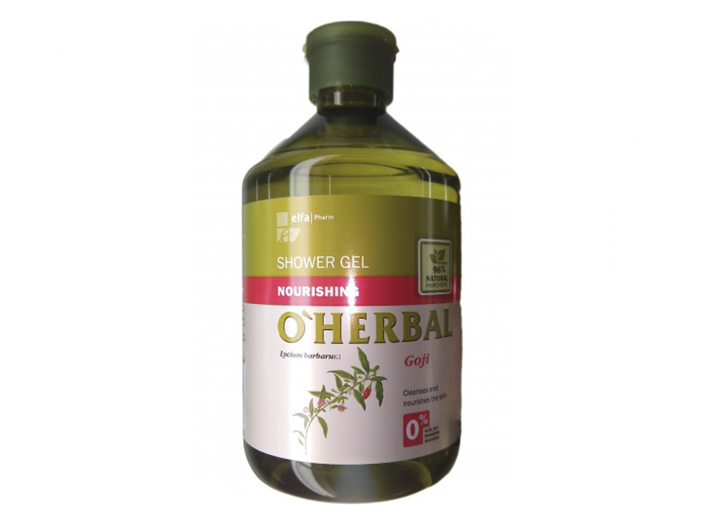 Органический гель для душа O’Herbal "Питательный с экстрактом годжи" 500мл