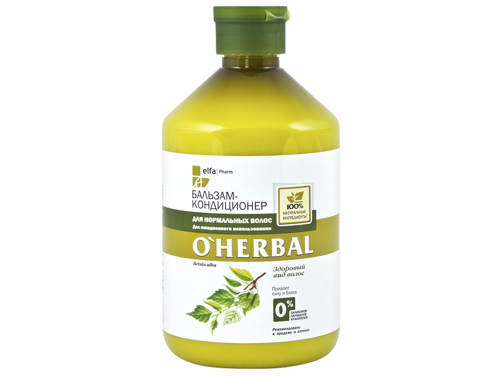 Органический бальзам-кондиционер O’Herbal для нормальных волос 500мл