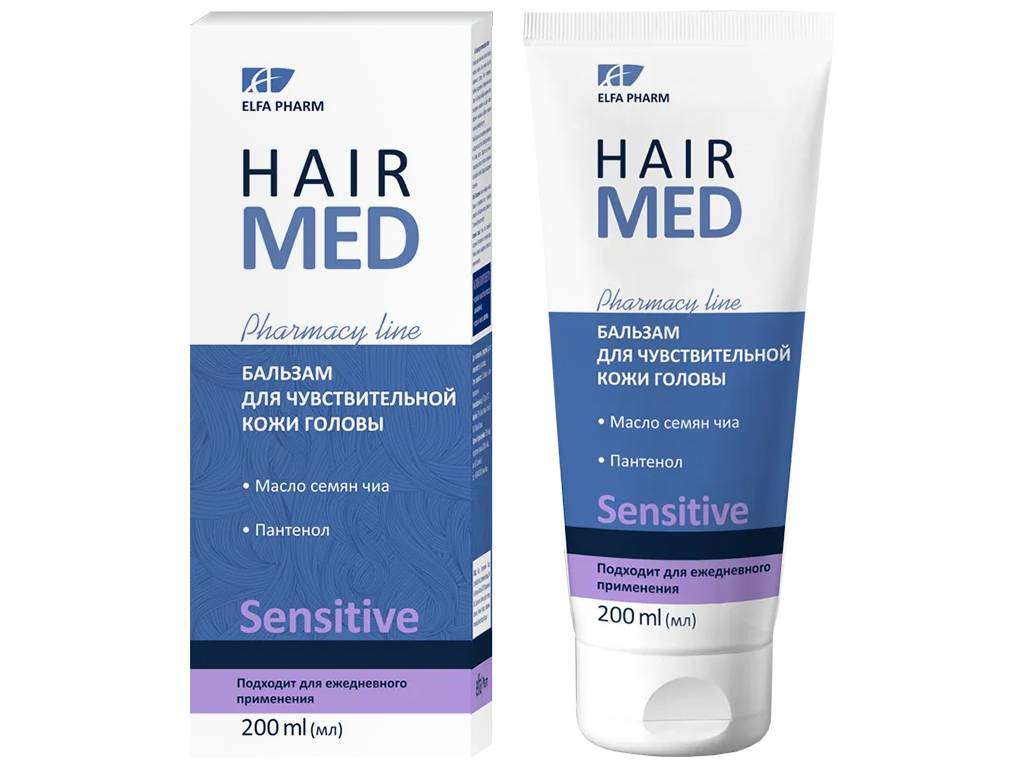 Бальзам Elfa Pharm Hair med Sensitive для чутливої ??шкіри голови 200 мл