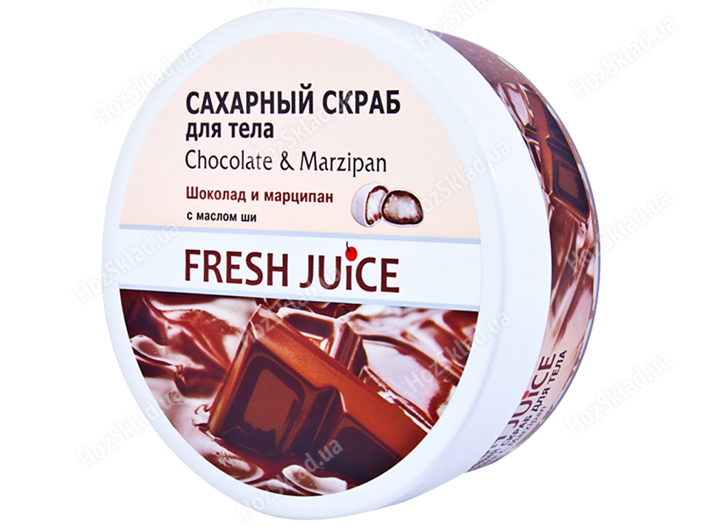 Цукровий скраб для тіла Fresh Juice Chocolate&Marzipan 225мл