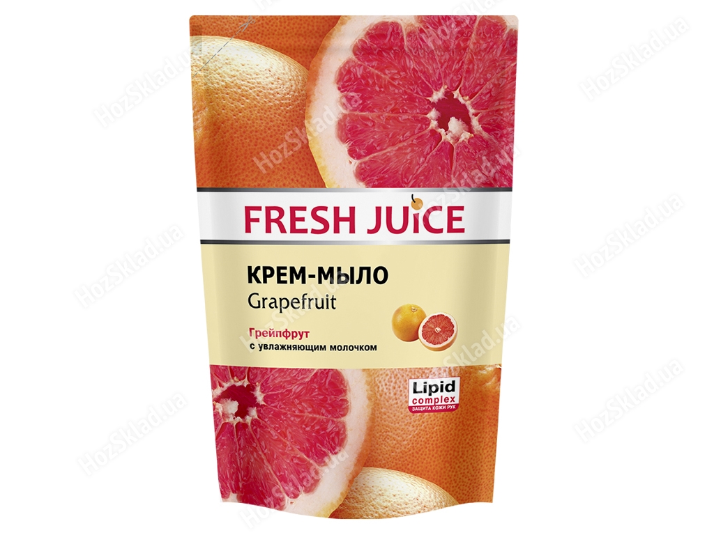 Крем-мыло жидкое Fresh Juice дой-пак с увлажняющим молочком Grapefruit грейпфрут 460мл