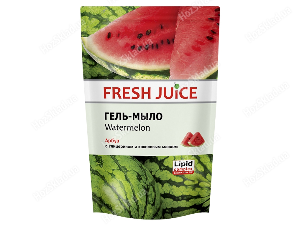Крем-мыло жидкое Fresh Juice дой-пак с глицерином Watermelon Арбуз 460мл