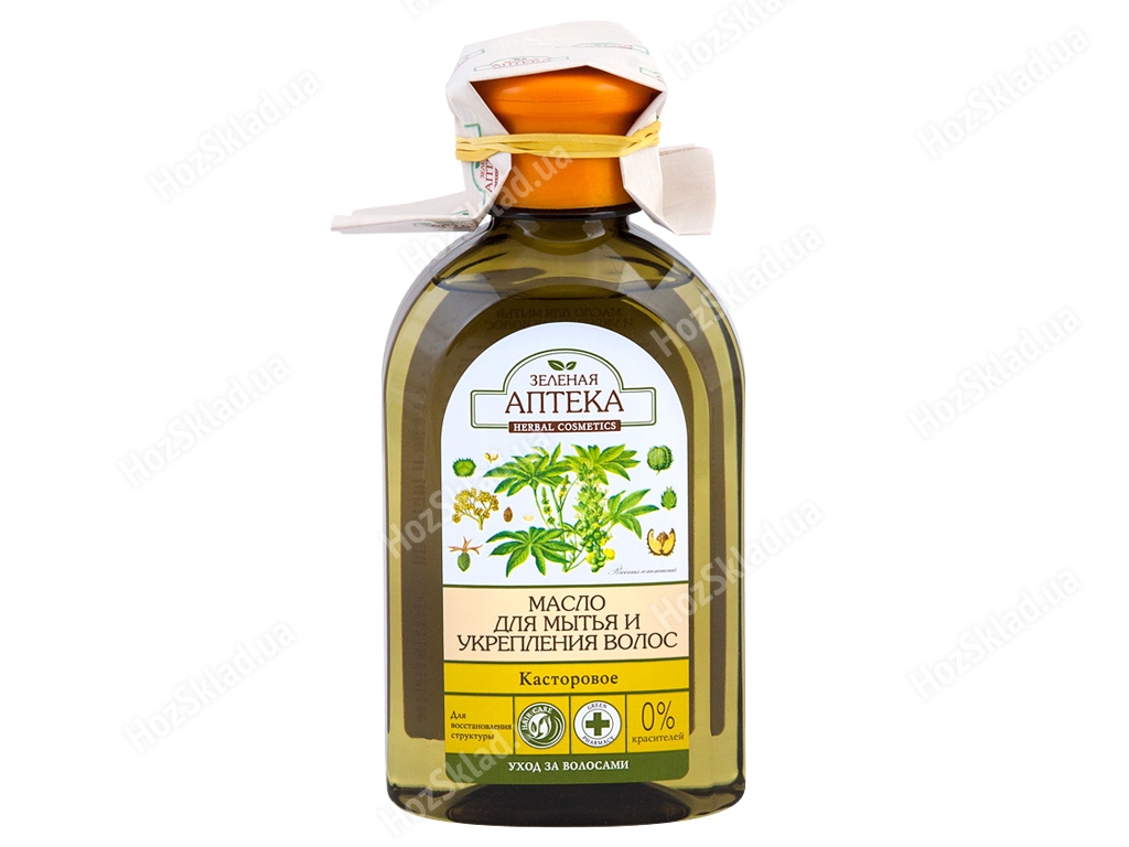 Масло Зелена аптека для миття і зміцнення волосся Рицинова 250мл