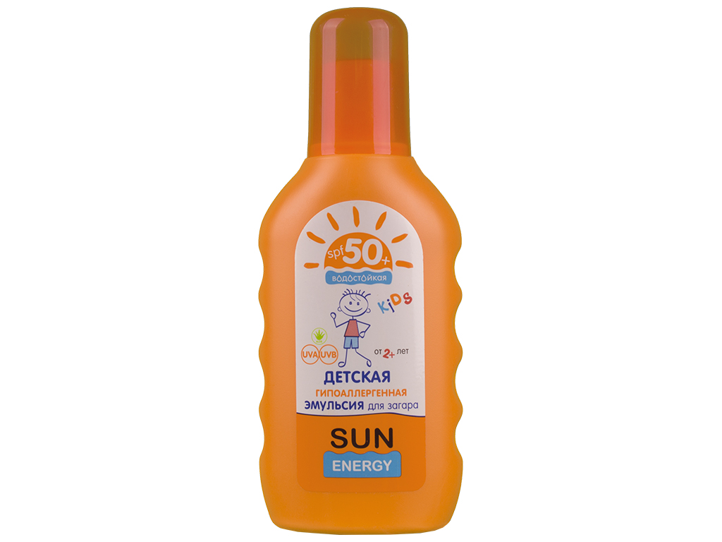 Эмульсия для загара Sun energy kids гипоаллергенная детская SPF50+ 150мл