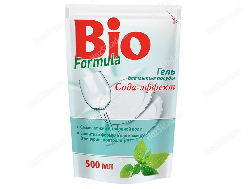 Гель для мытья посуды Bio Formula Сода эффект дойпак 500мл