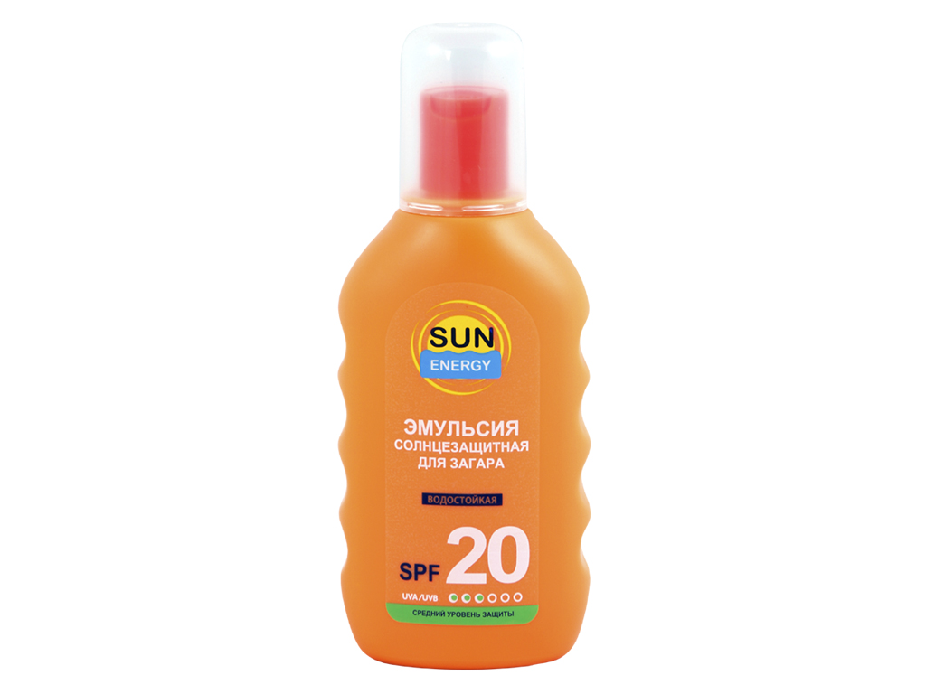 Эмульсия для загара "Sun Energy" с маслом ши солнцезащитная SPF 20, 150мл.