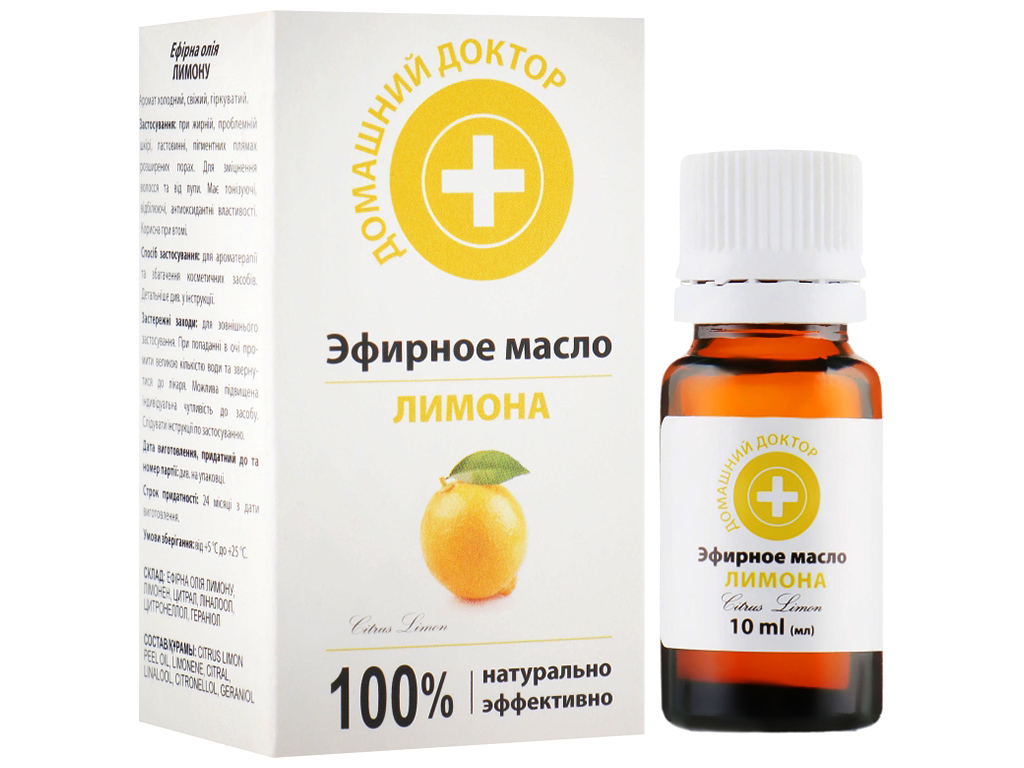 Эфирное масло Лимона Домашний доктор 10мл