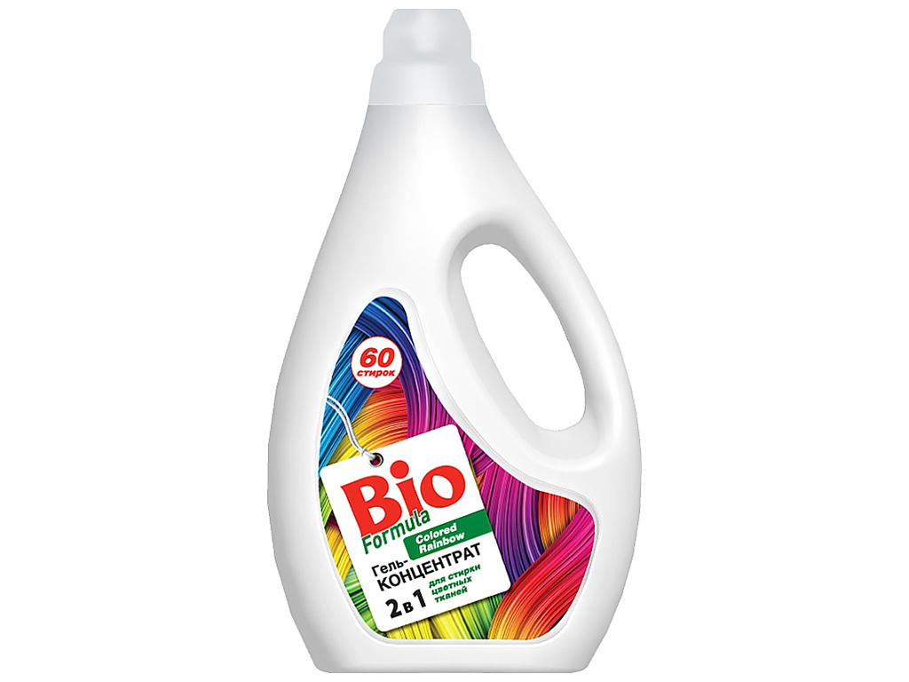 Гель-концентрат для прання кольорових тканин Colored Rainbow, BIO Formula, 2л
