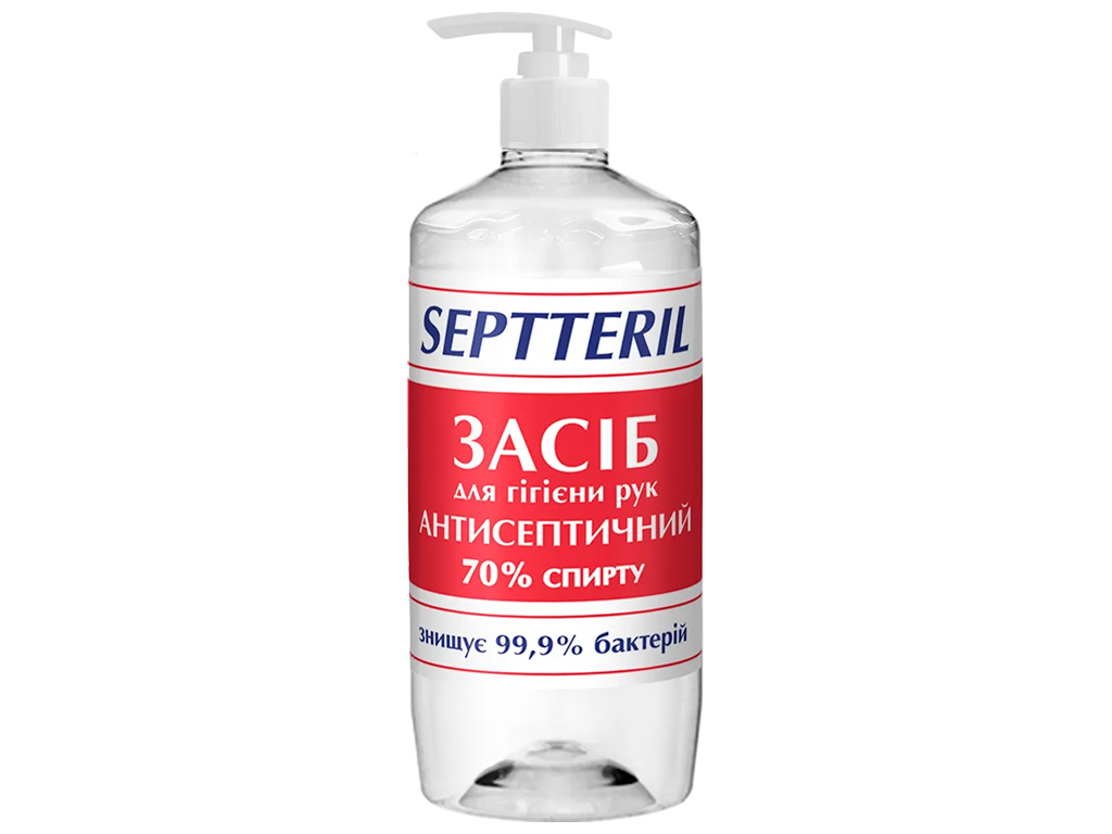 Средство для гигиены рук Septteril Антисептическое помпа 1л