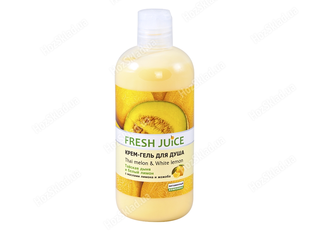 Крем-гель для душу Fresh Juice Thai melon & White lemon диня і білий лимон 500мл