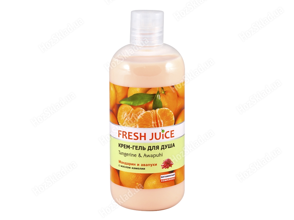 Крем-гель для душа Fresh Juice Tangerine & Awapuhi мандарин и авапухи 500мл