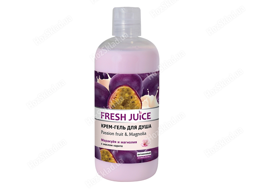 Крем-гель для душу Fresh Juice Passion fruit&Magnolia маракуйя і магнолія 500мл