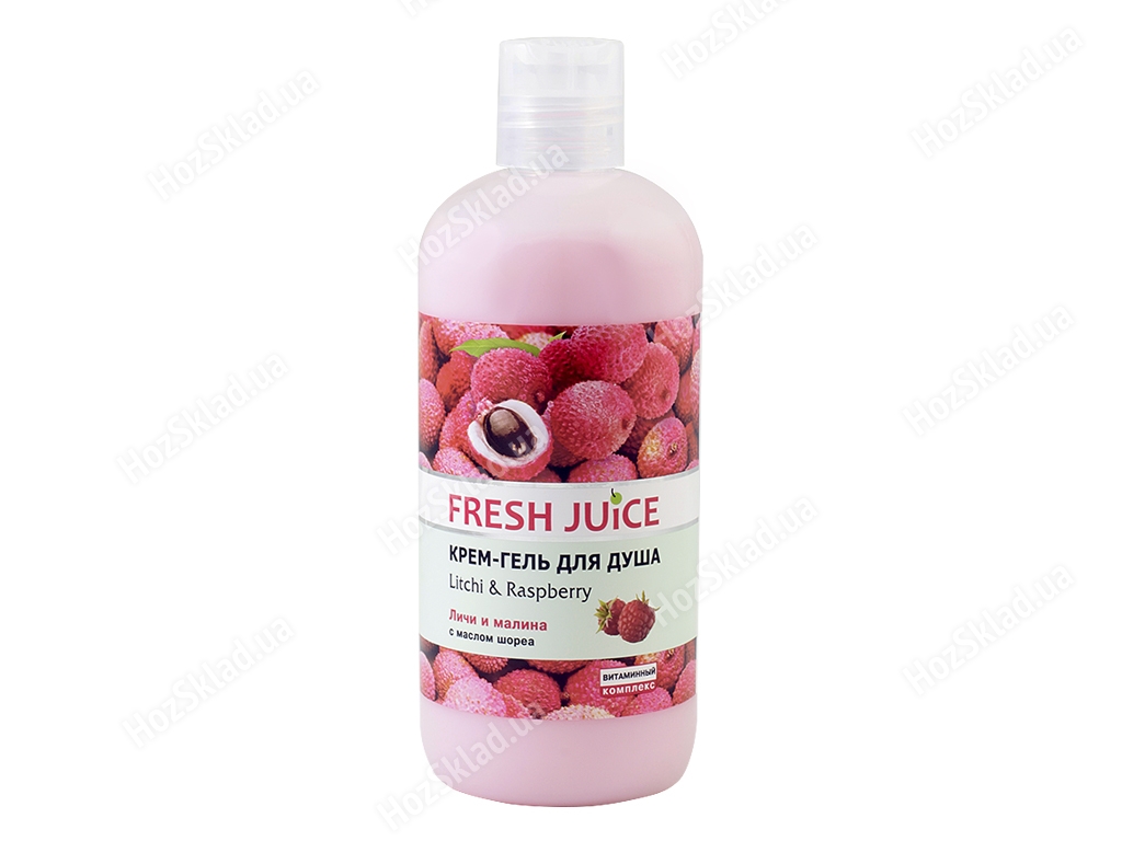Крем-гель для душу Fresh Juice Litchi&Raspberry лічі та малина 500мл