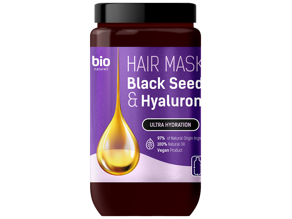 Маска для волос Bio Naturell Black Seed Oil & Hyaluronic Acid Ультраувлажнение, 946мл