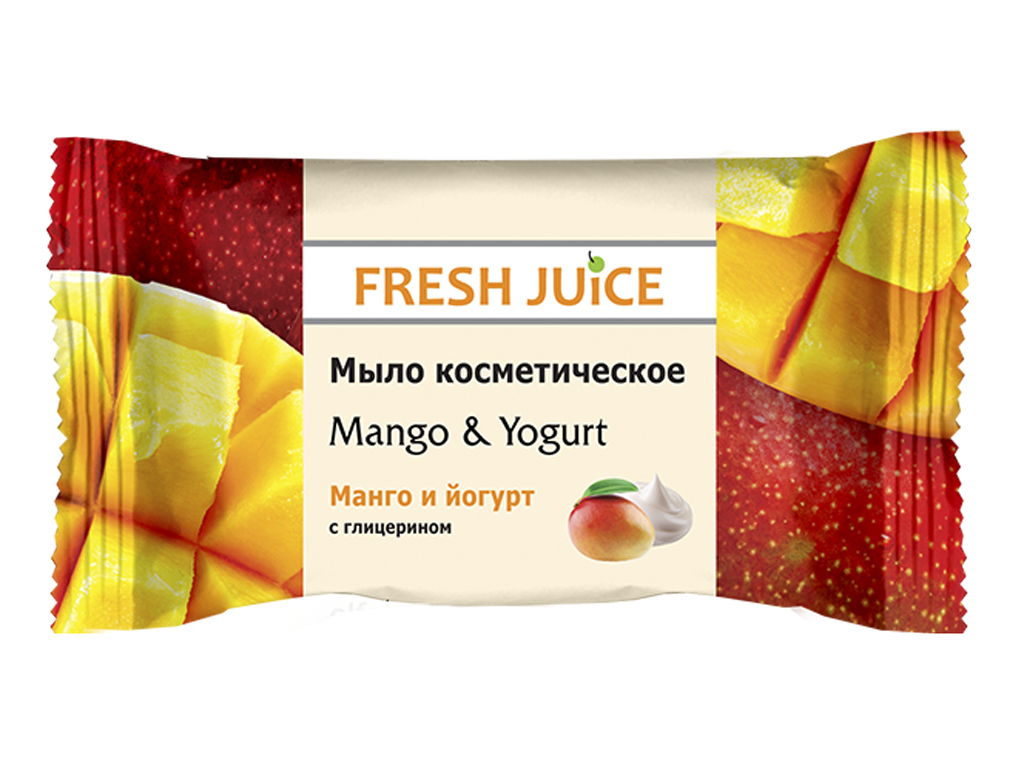 Мыло косметическое Fresh Juice "Mango & Yogurt" манго и йогурт 75г
