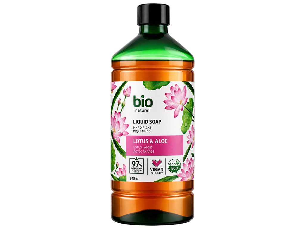 Мило рідке Bio Naturell, лотос та алое, 946мл