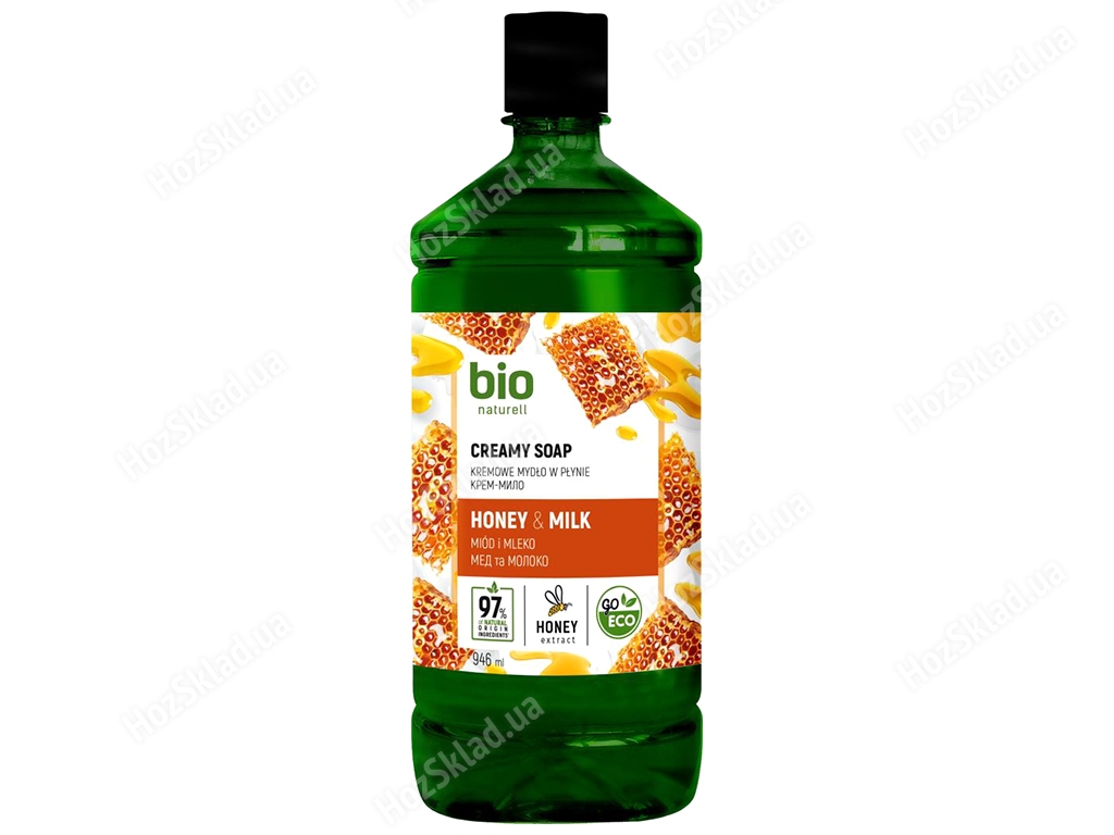 Крем-мыло Bio Naturell, Мед с молоком, 946мл