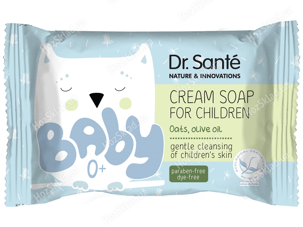 Крем-мыло детское Dr.Sante Baby Овес и оливковое масло 90гр