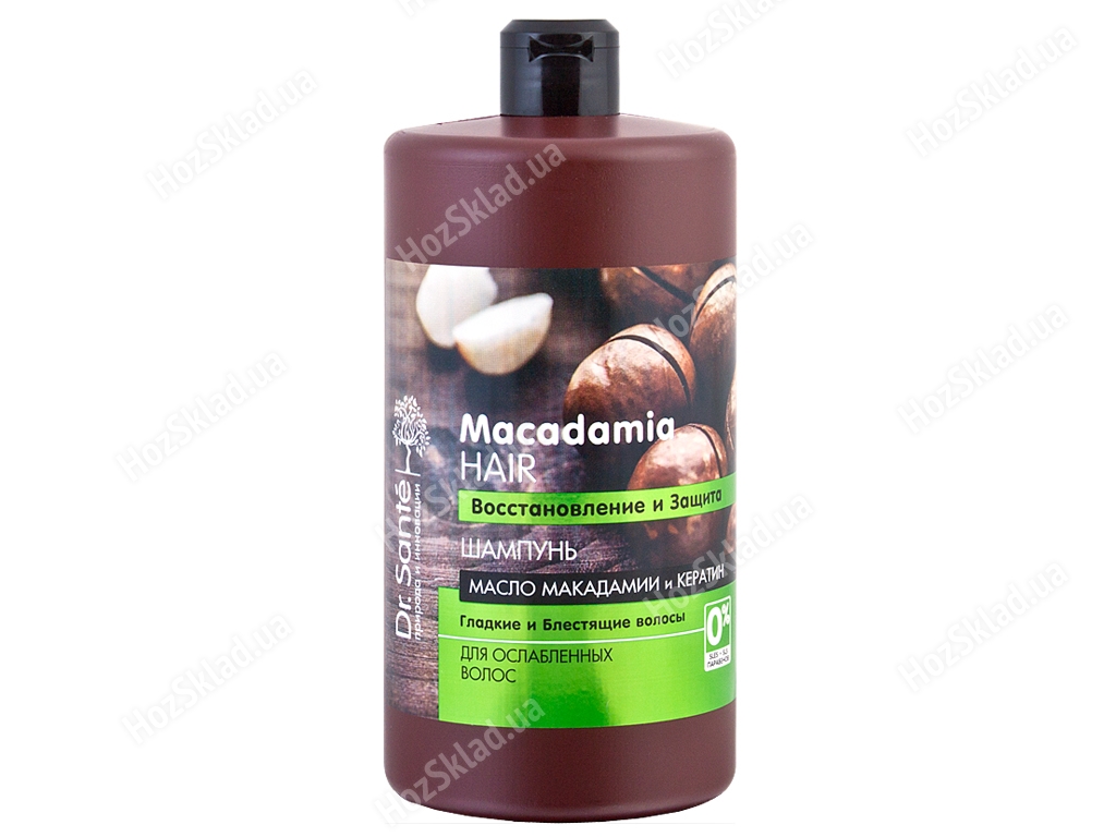 Шампунь Dr.Sante Macadamia Hair Восстановление и защита для ослабленных волос 1л